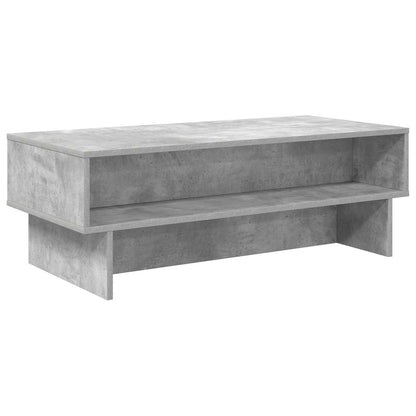 Salontafel Beton Grijs 100 x 46 x 35 cm Bewerkt hout