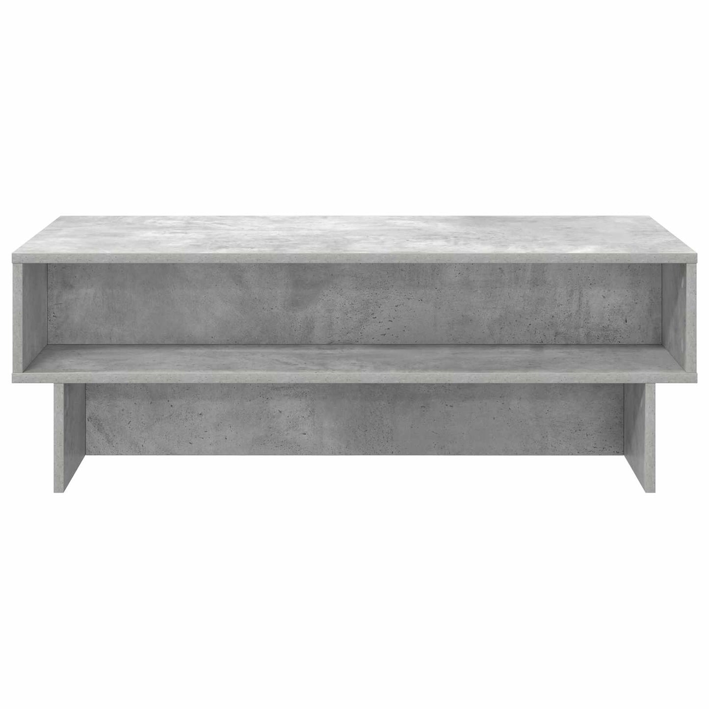 Salontafel Beton Grijs 100 x 46 x 35 cm Bewerkt hout