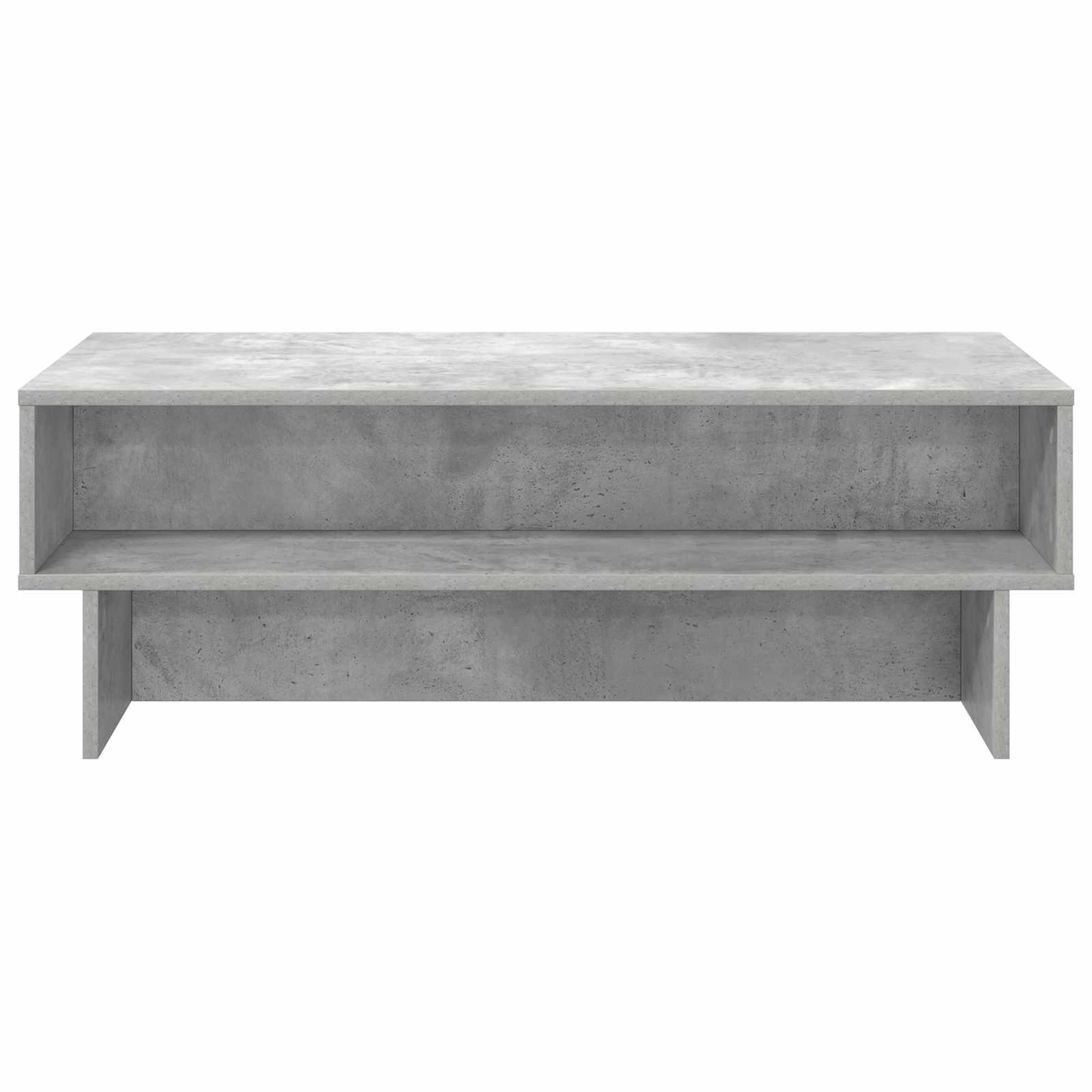 Salontafel Beton Grijs 100 x 46 x 35 cm Bewerkt hout