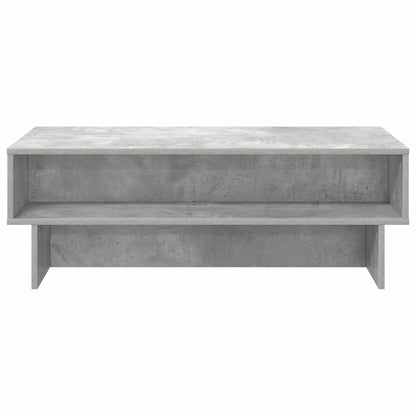Salontafel Beton Grijs 100 x 46 x 35 cm Bewerkt hout