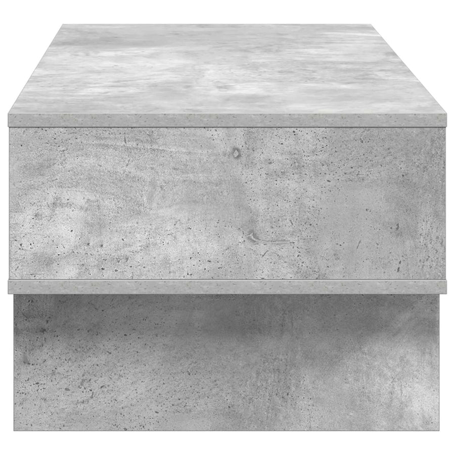 Salontafel Beton Grijs 100 x 46 x 35 cm Bewerkt hout