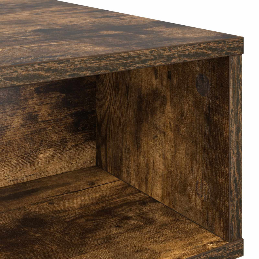 Salontafel Gerookt eiken 100 x 46 x 35 cm Bewerkt hout