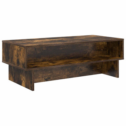 Salontafel Gerookt eiken 100 x 46 x 35 cm Bewerkt hout