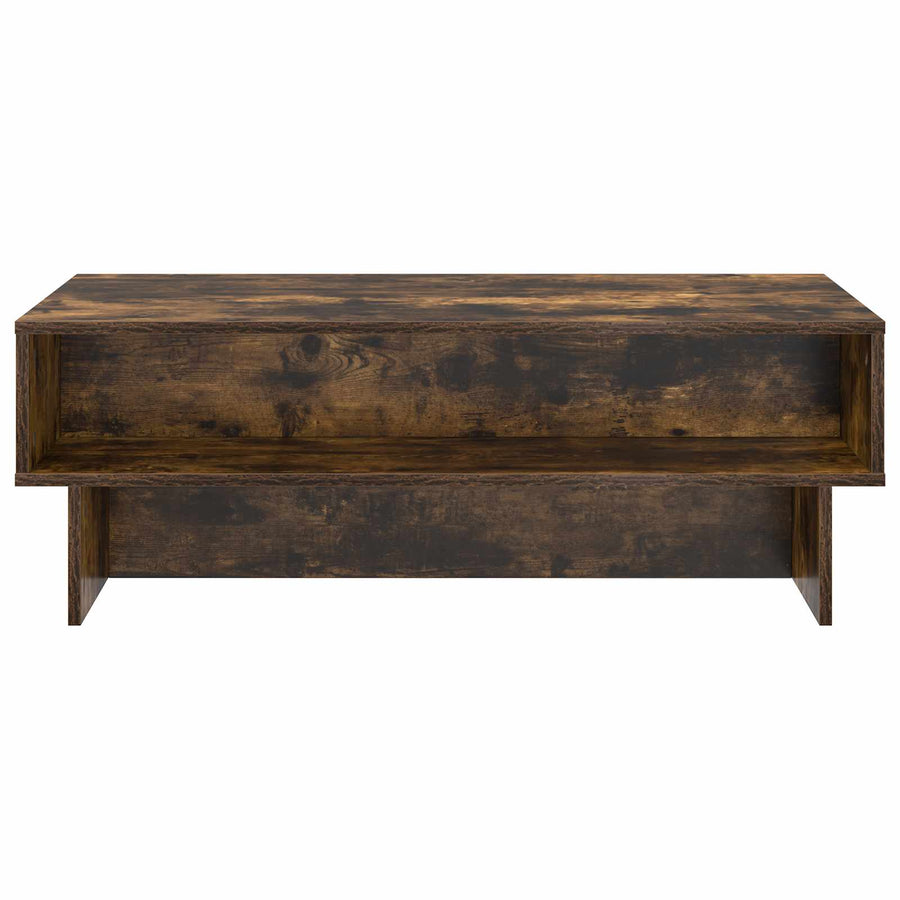 Salontafel Gerookt eiken 100 x 46 x 35 cm Bewerkt hout