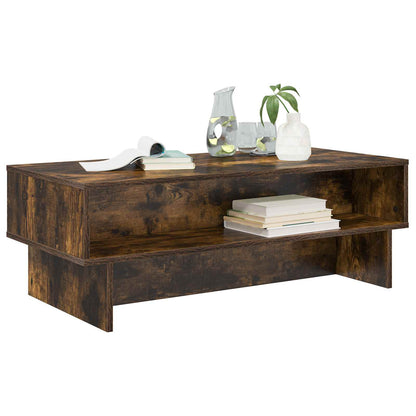 Salontafel Gerookt eiken 100 x 46 x 35 cm Bewerkt hout