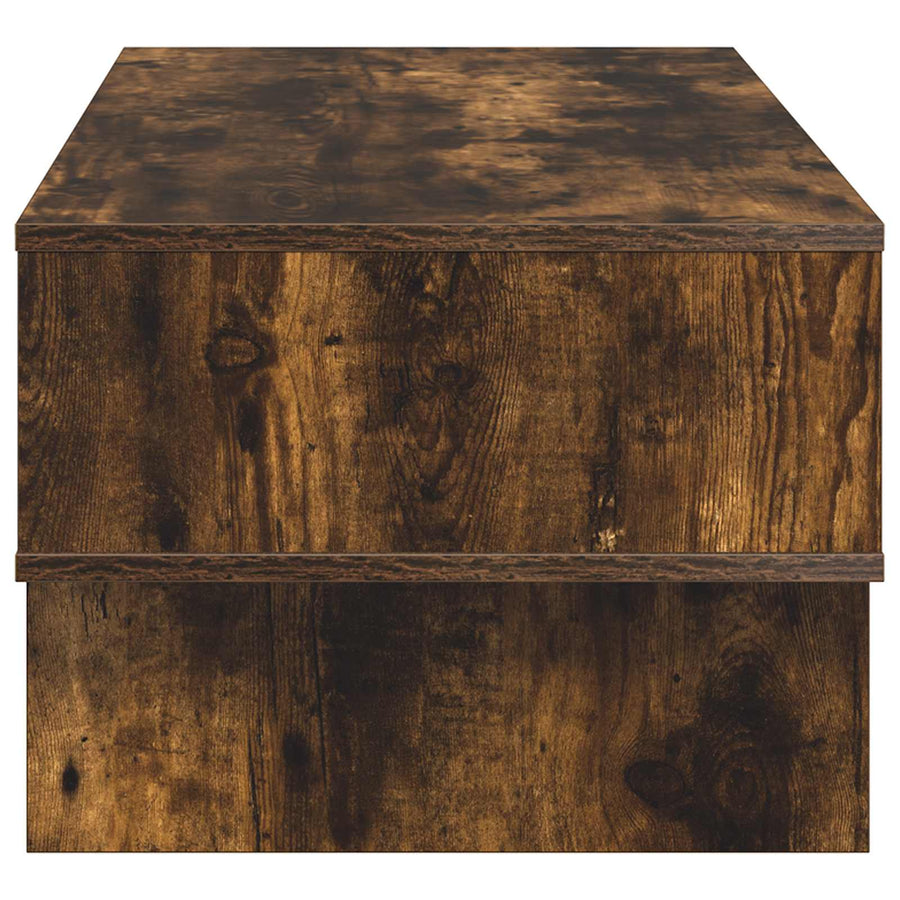Salontafel Gerookt eiken 100 x 46 x 35 cm Bewerkt hout