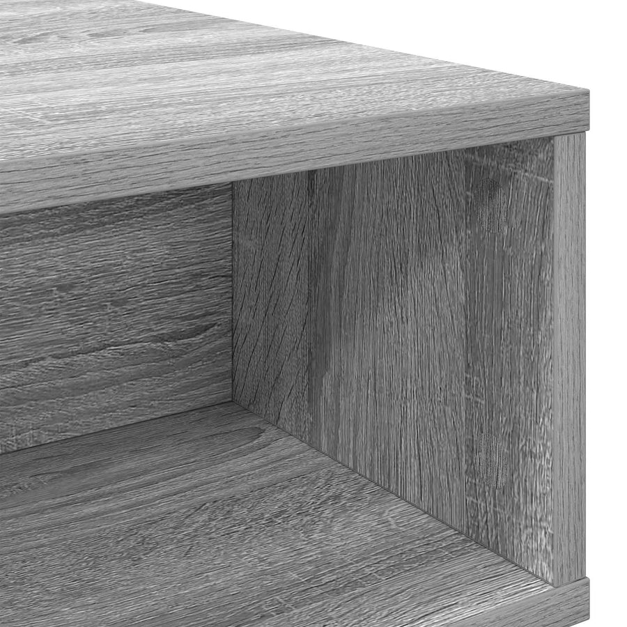 Salontafel Grijs Sonoma 100 x 46 x 35 cm Bewerkt hout