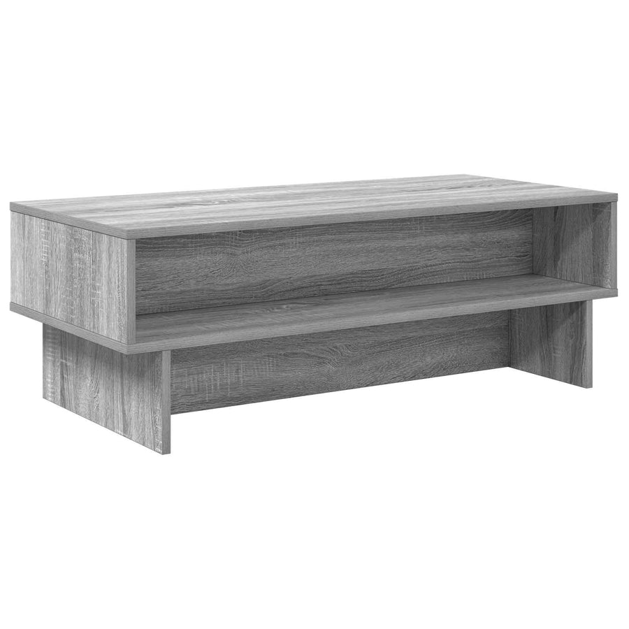 Salontafel Grijs Sonoma 100 x 46 x 35 cm Bewerkt hout
