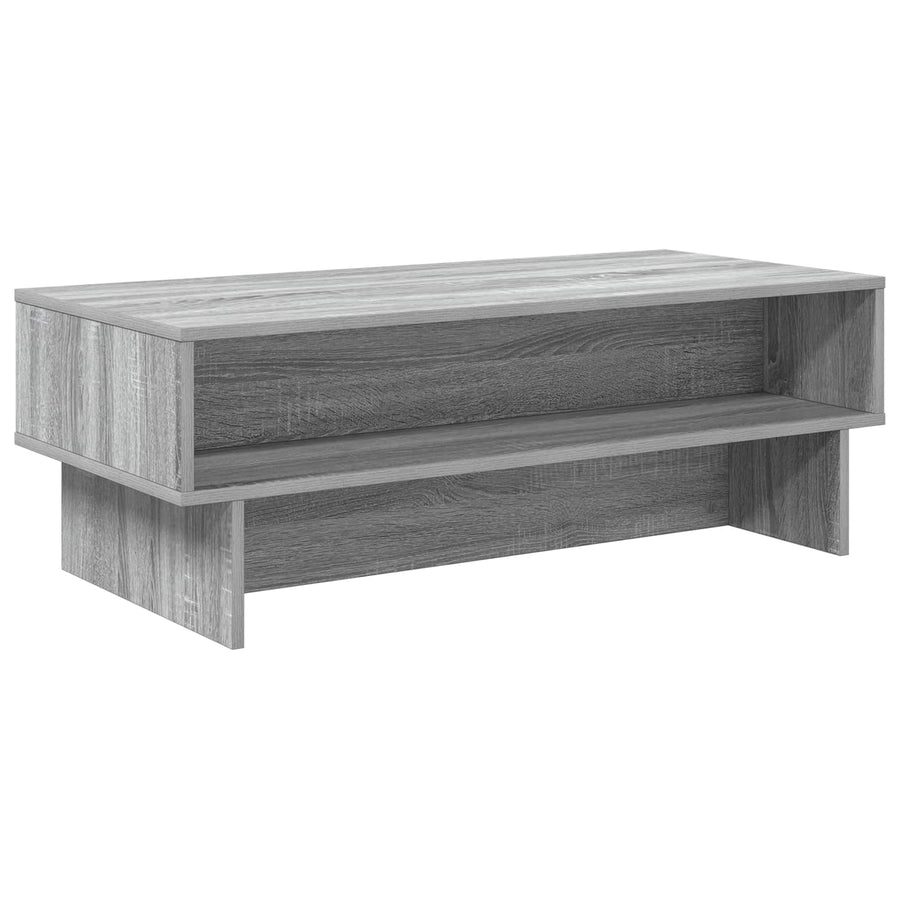 Salontafel Grijs Sonoma 100 x 46 x 35 cm Bewerkt hout