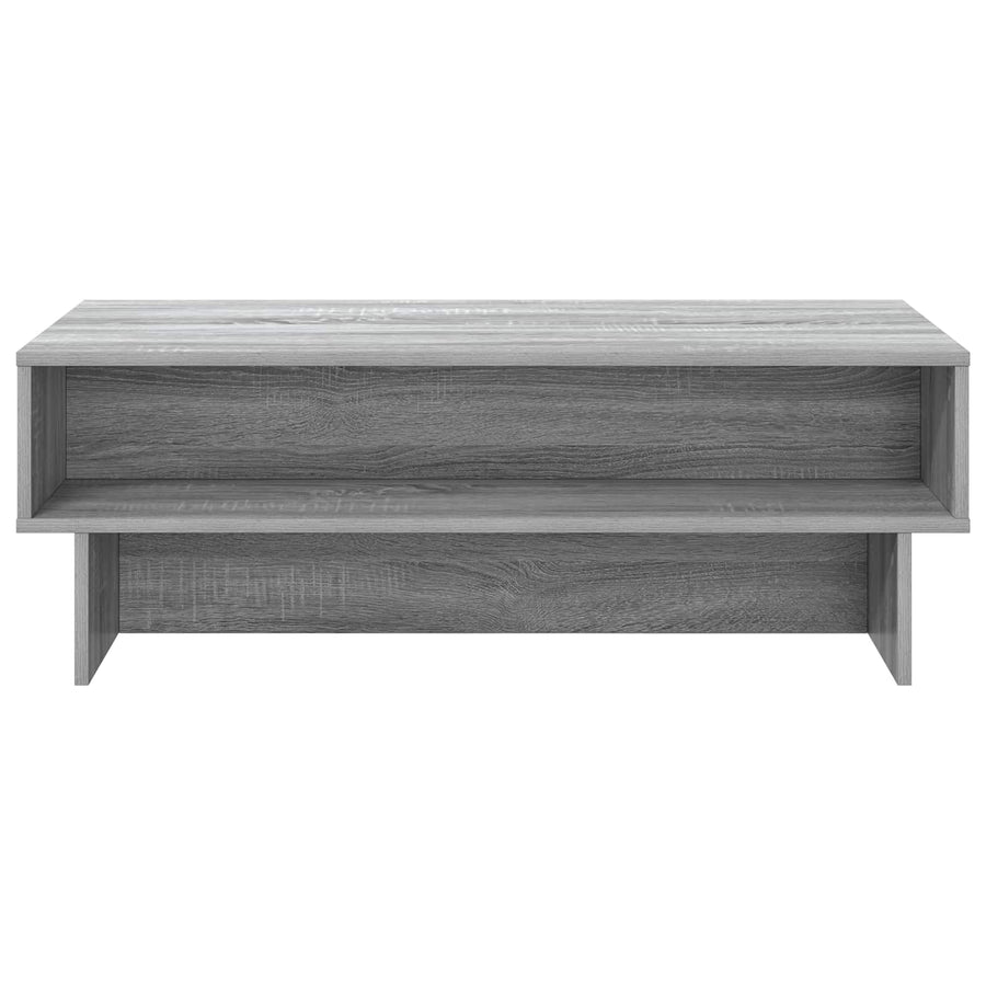 Salontafel Grijs Sonoma 100 x 46 x 35 cm Bewerkt hout