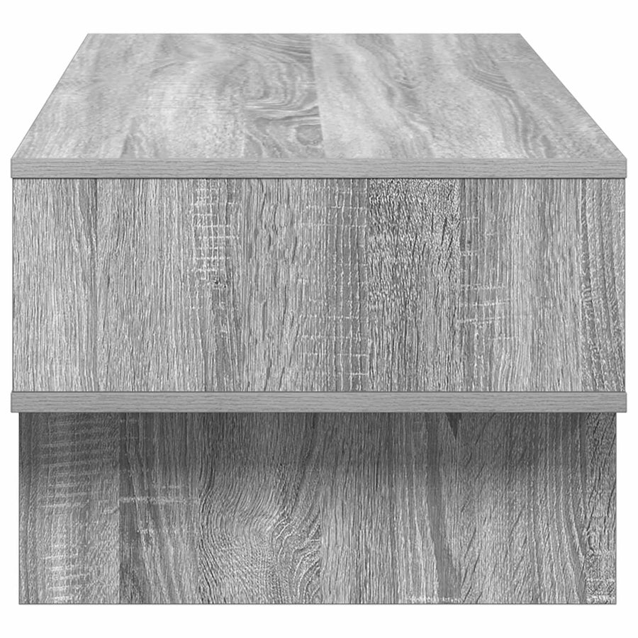 Salontafel Grijs Sonoma 100 x 46 x 35 cm Bewerkt hout