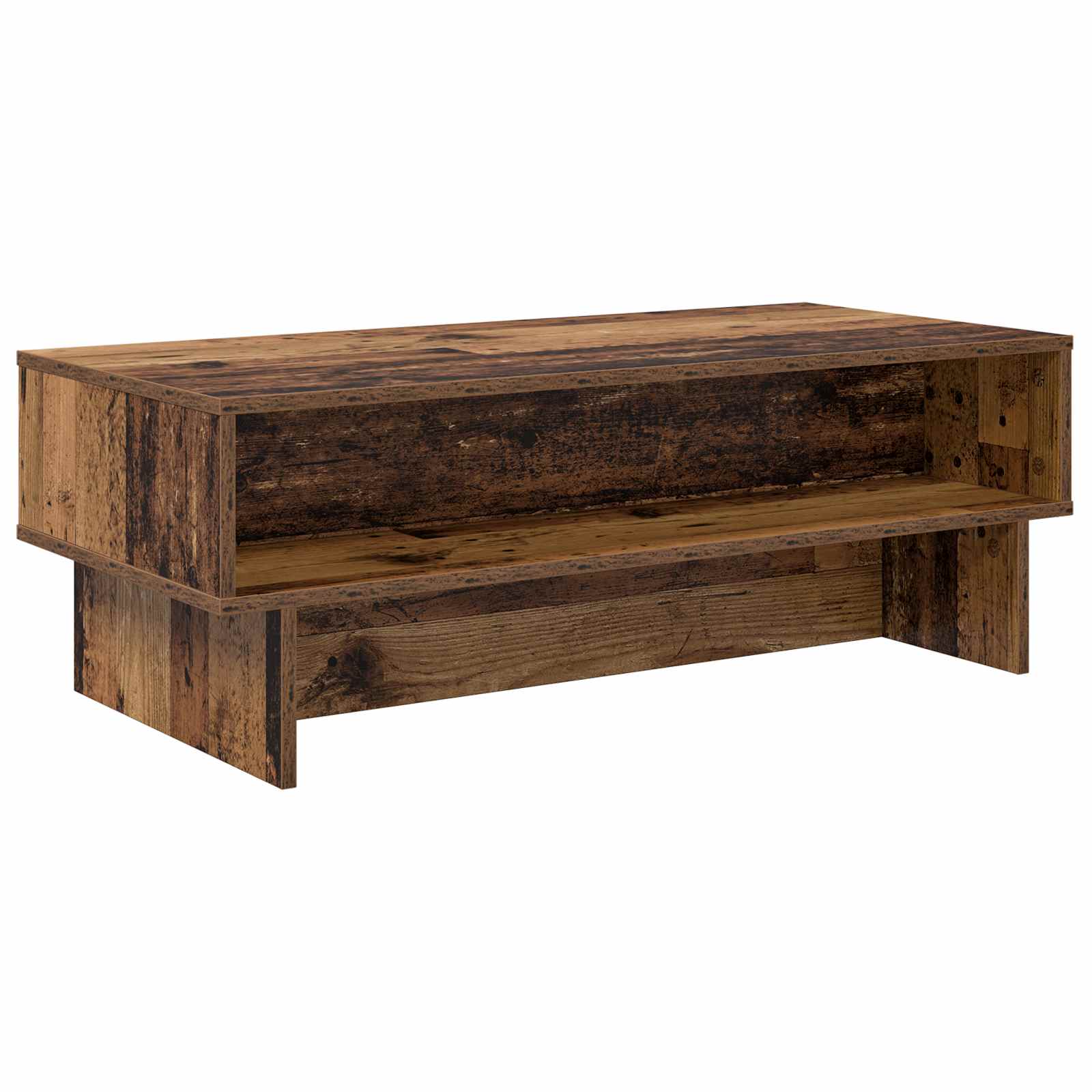 Salontafel Oudhout 100 x 46 x 35 cm Bewerkt hout
