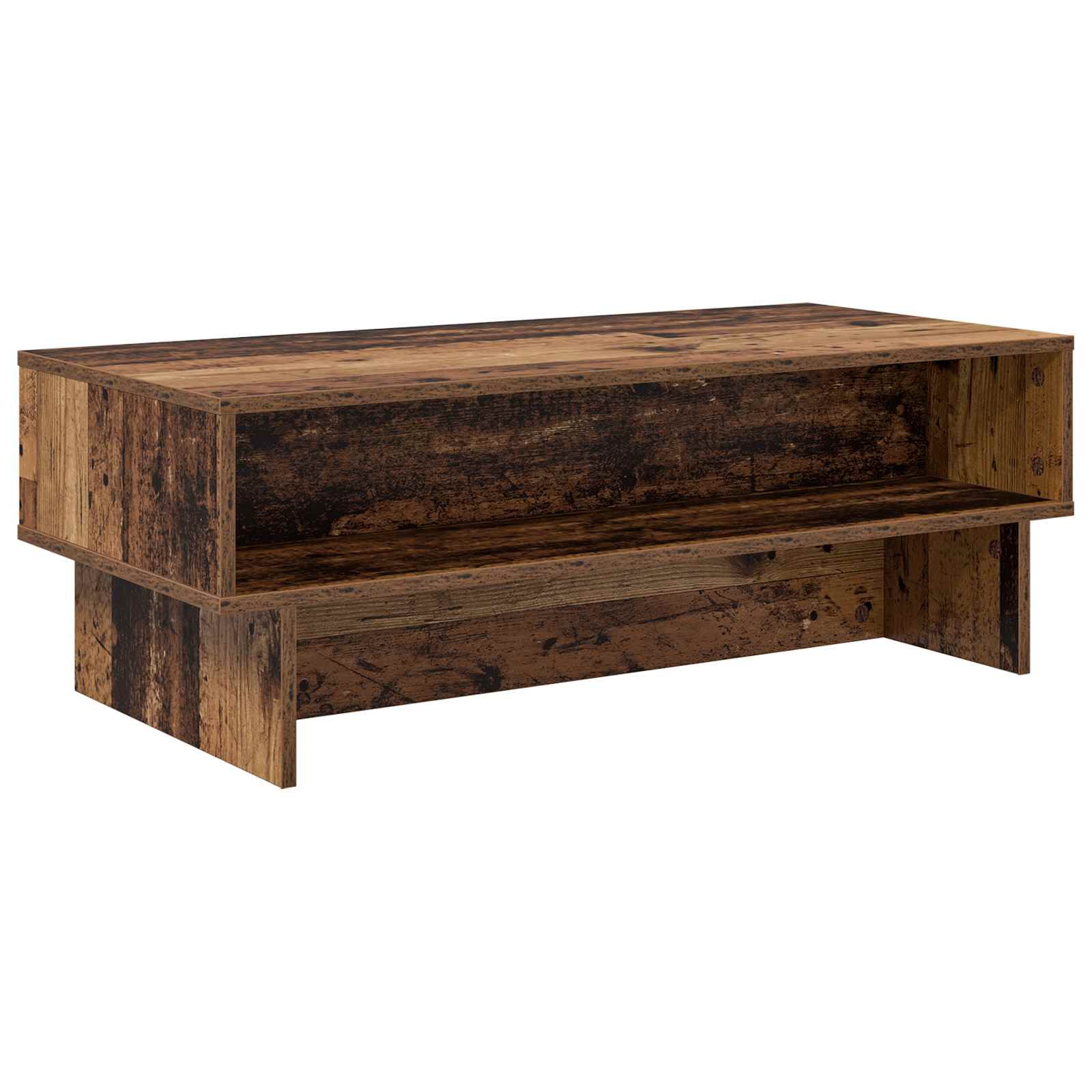 Salontafel Oudhout 100 x 46 x 35 cm Bewerkt hout