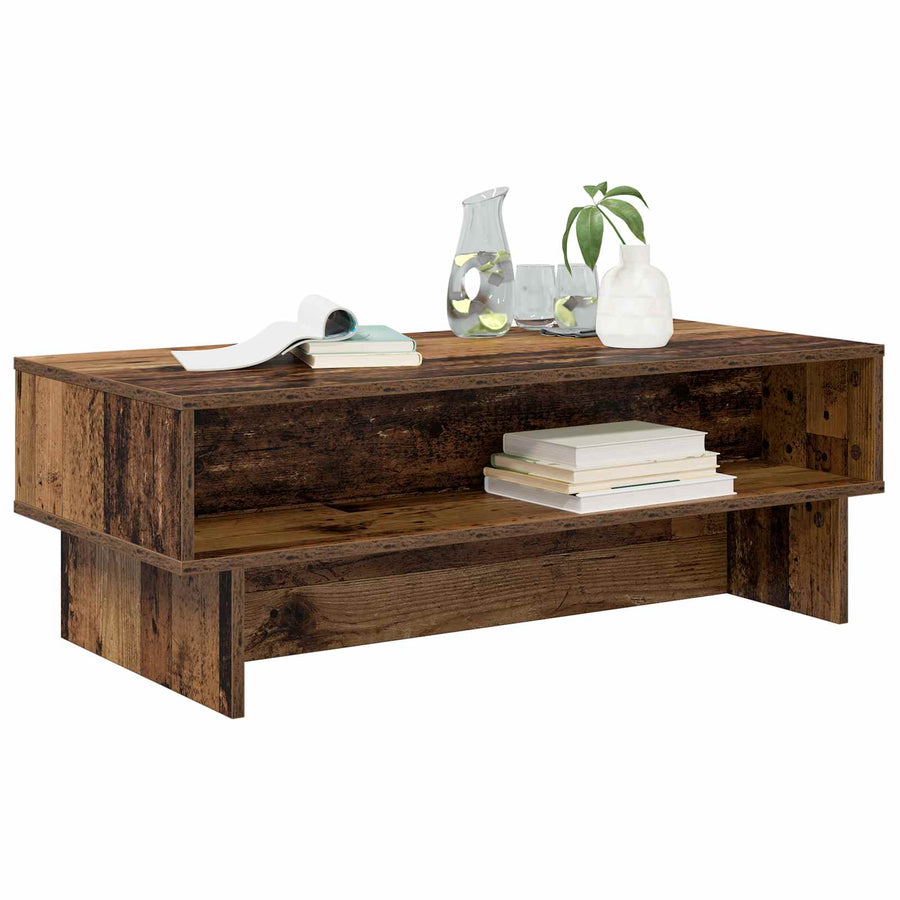 Salontafel Oudhout 100 x 46 x 35 cm Bewerkt hout