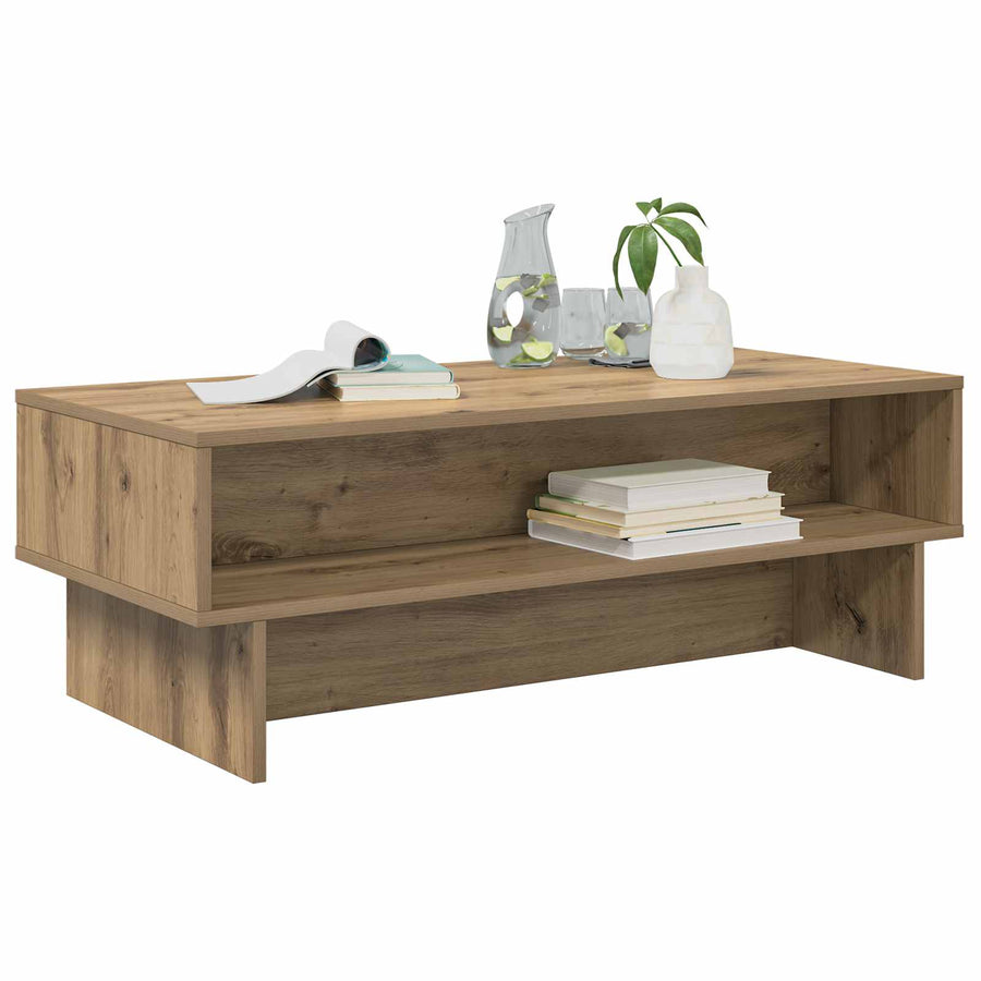 Salontafel Artisan Eiken 100 x 46 x 35 cm Bewerkt hout