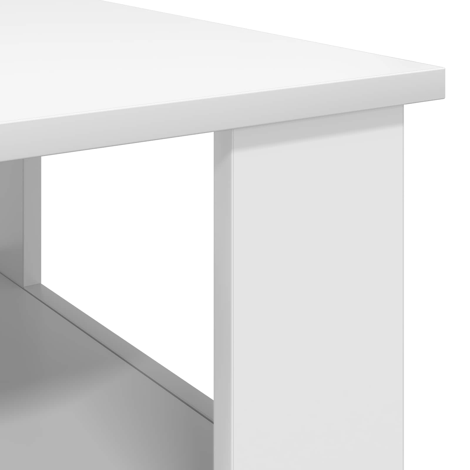 Salontafel Wit 57 x 55 x 45 cm Bewerkt hout