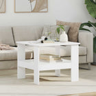 Coffee Table White 57 x 55 x 45 cm Engineered Wood