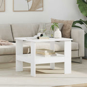 Salontafel 57x55x45 cm wit bewerkt hout