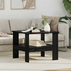 Coffee Table Black Oak 57 x 55 x 45 cm Engineered Wood