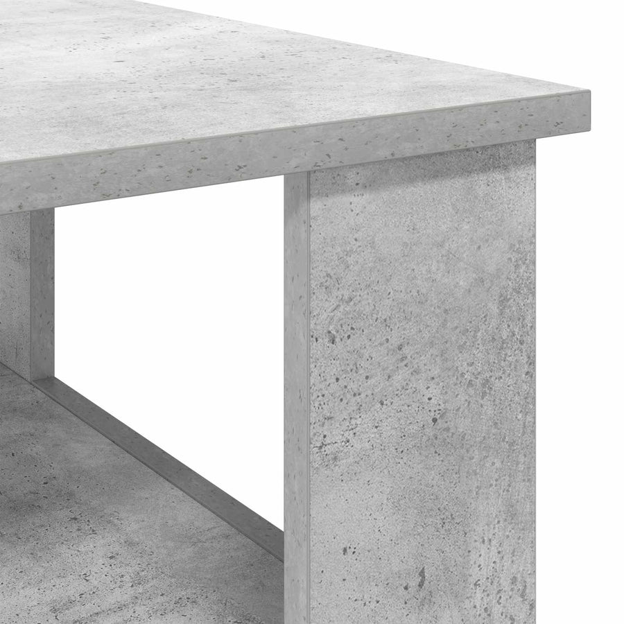Salontafel Beton Grijs 57 x 55 x 45 cm Bewerkt hout