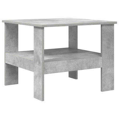 Salontafel Beton Grijs 57 x 55 x 45 cm Bewerkt hout