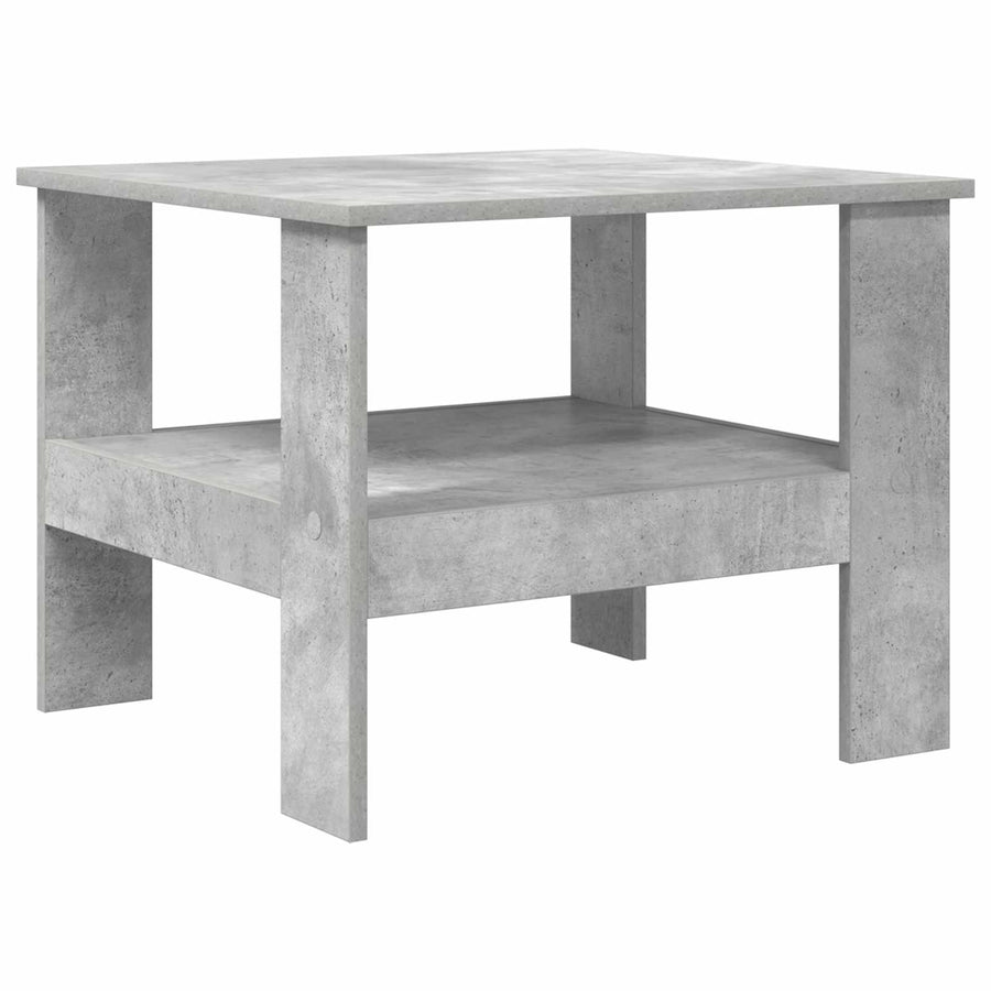 Salontafel Beton Grijs 57 x 55 x 45 cm Bewerkt hout
