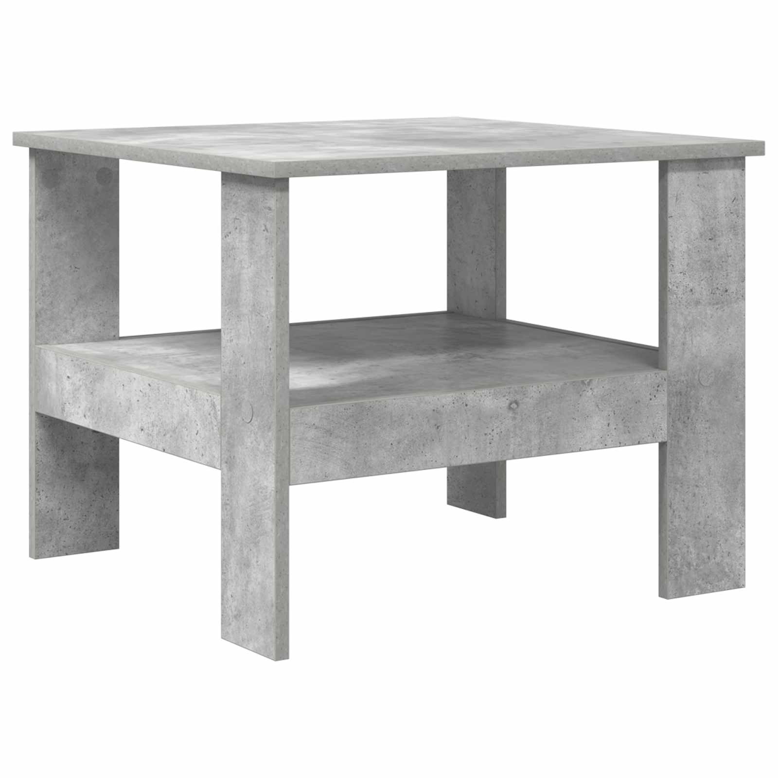 Salontafel Beton Grijs 57 x 55 x 45 cm Bewerkt hout