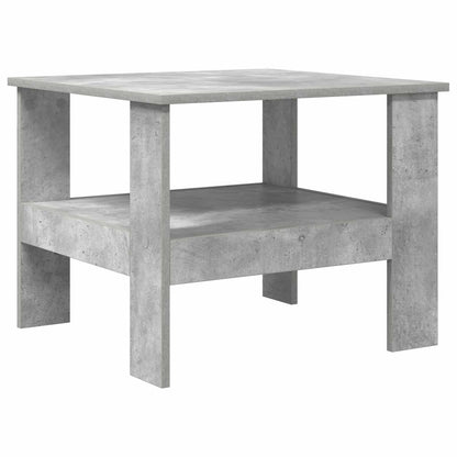 Salontafel Beton Grijs 57 x 55 x 45 cm Bewerkt hout