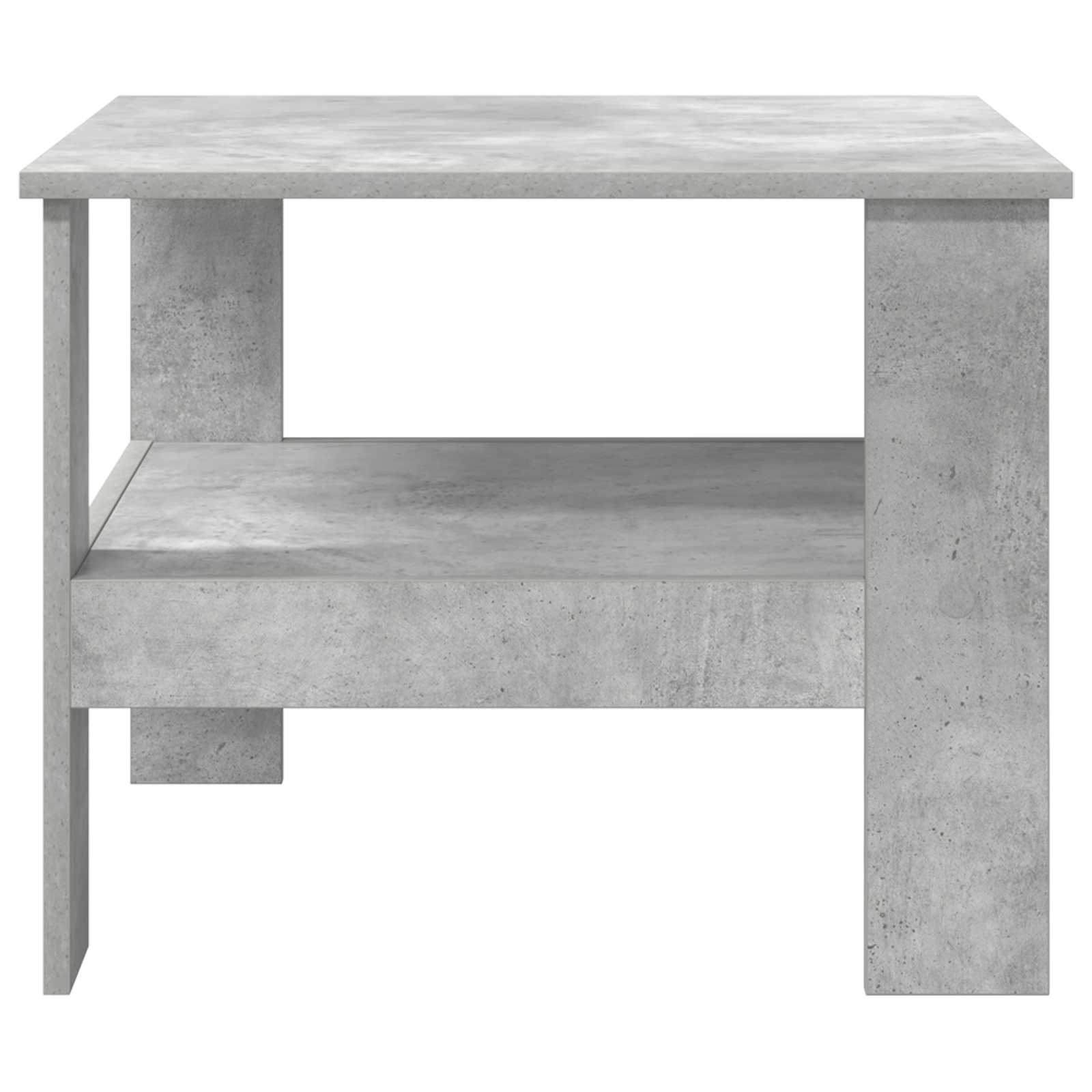 Salontafel Beton Grijs 57 x 55 x 45 cm Bewerkt hout