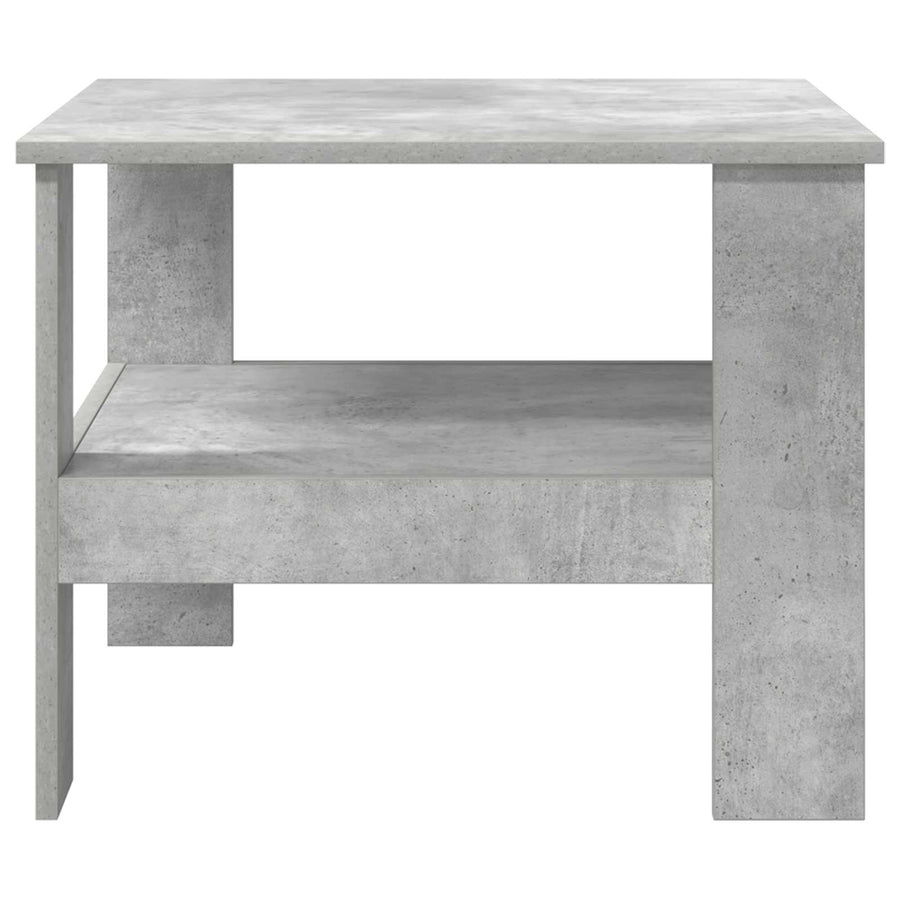 Salontafel Beton Grijs 57 x 55 x 45 cm Bewerkt hout