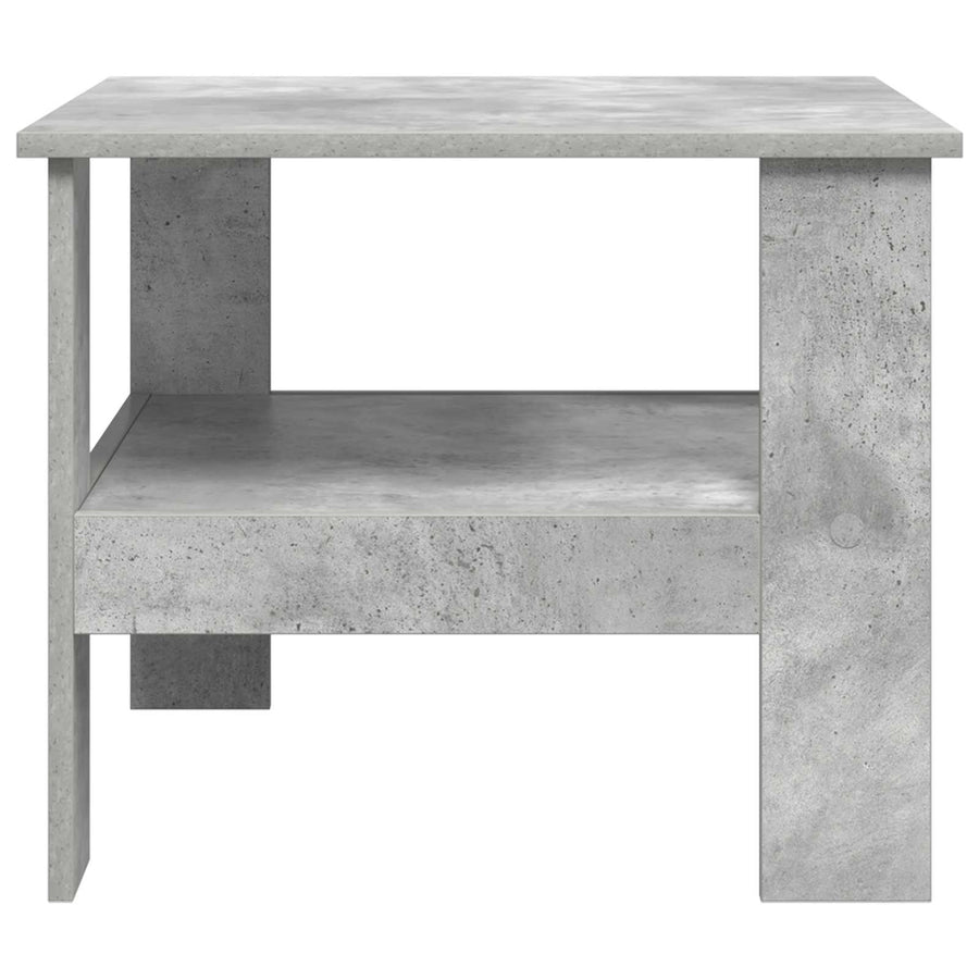 Salontafel Beton Grijs 57 x 55 x 45 cm Bewerkt hout