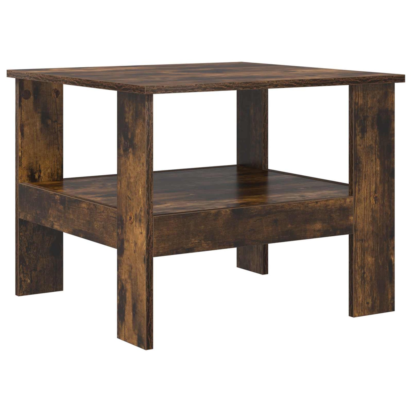 Salontafel Gerookt eiken 57 x 55 x 45 cm Bewerkt hout