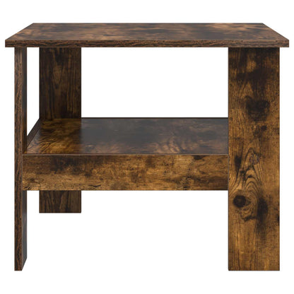 Salontafel Gerookt eiken 57 x 55 x 45 cm Bewerkt hout