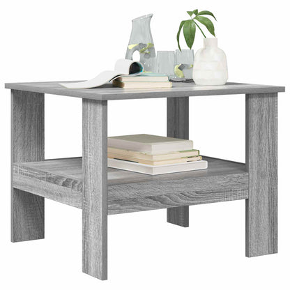 Salontafel Grijs Sonoma 57 x 55 x 45 cm Bewerkt hout