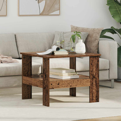 Salontafel Oudhout 57 x 55 x 45 cm Bewerkt hout
