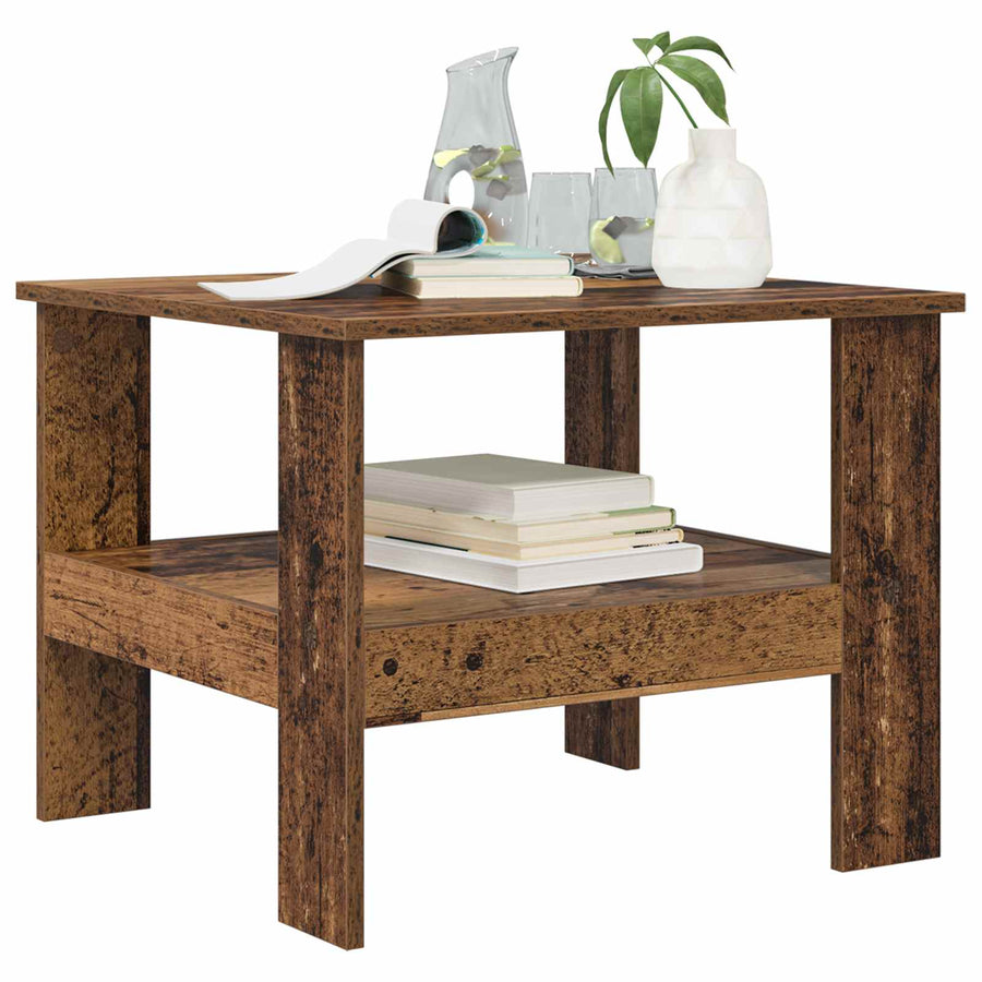 Salontafel Oudhout 57 x 55 x 45 cm Bewerkt hout