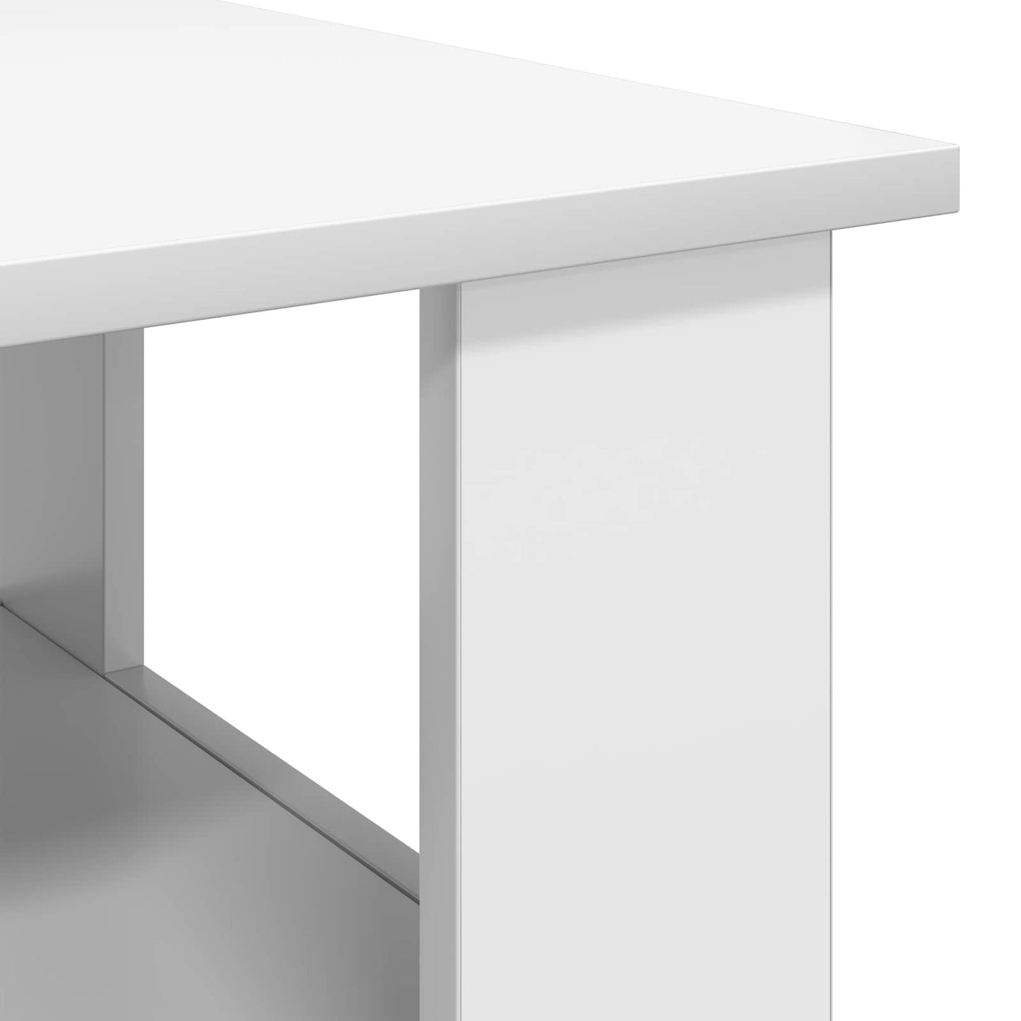 Salontafel Wit 90 x 50 x 45 cm Bewerkt hout
