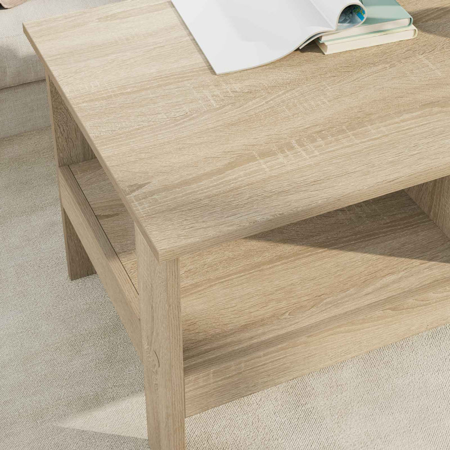 Salontafel Sonoma Eiken 90 x 50 x 45 cm Bewerkt hout