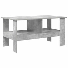 Salontafel Beton Grijs 90 x 50 x 45 cm Bewerkt hout