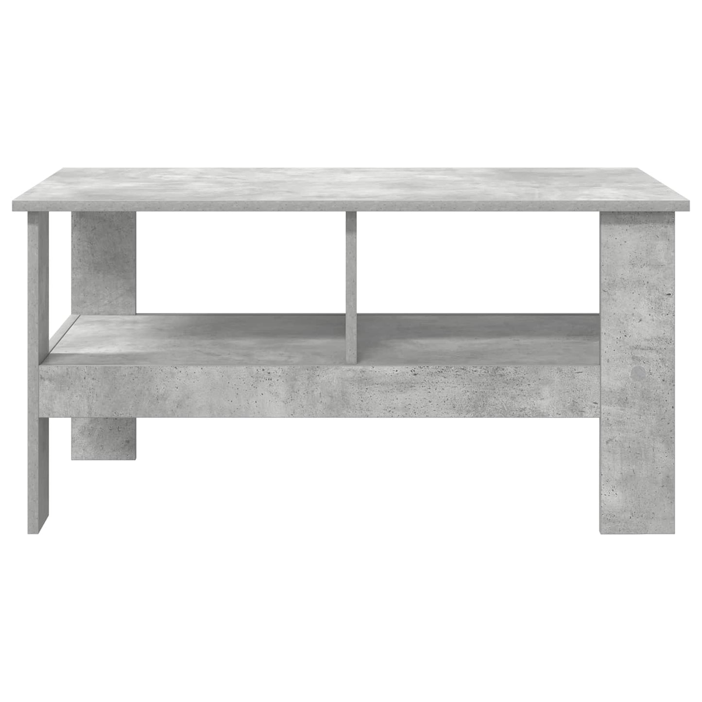 Salontafel Beton Grijs 90 x 50 x 45 cm Bewerkt hout