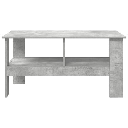 Salontafel Beton Grijs 90 x 50 x 45 cm Bewerkt hout