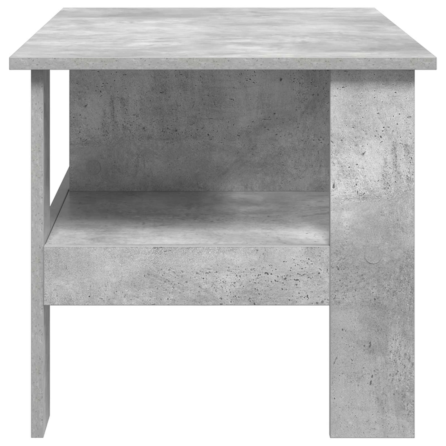 Salontafel Beton Grijs 90 x 50 x 45 cm Bewerkt hout