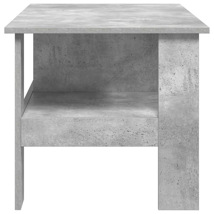 Salontafel Beton Grijs 90 x 50 x 45 cm Bewerkt hout