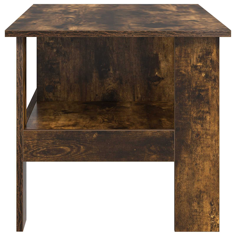 Salontafel Gerookt eiken 90 x 50 x 45 cm Bewerkt hout