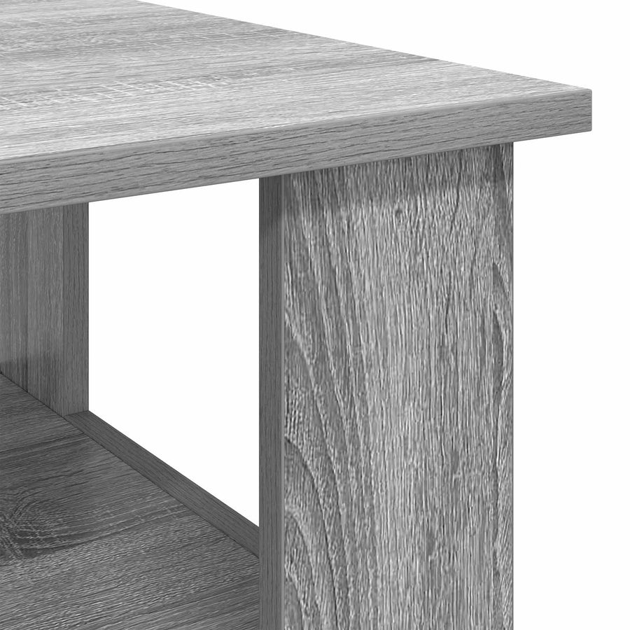 Salontafel Grijs Sonoma 90 x 50 x 45 cm Bewerkt hout