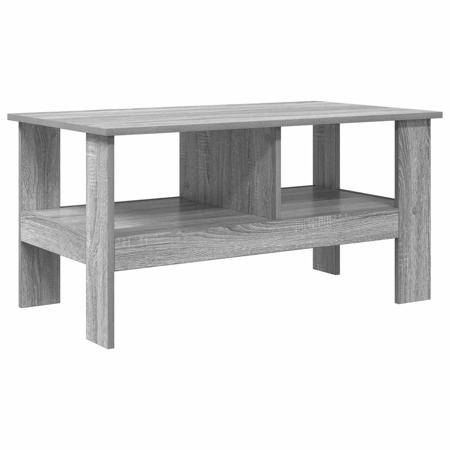 Salontafel Grijs Sonoma 90 x 50 x 45 cm Bewerkt hout