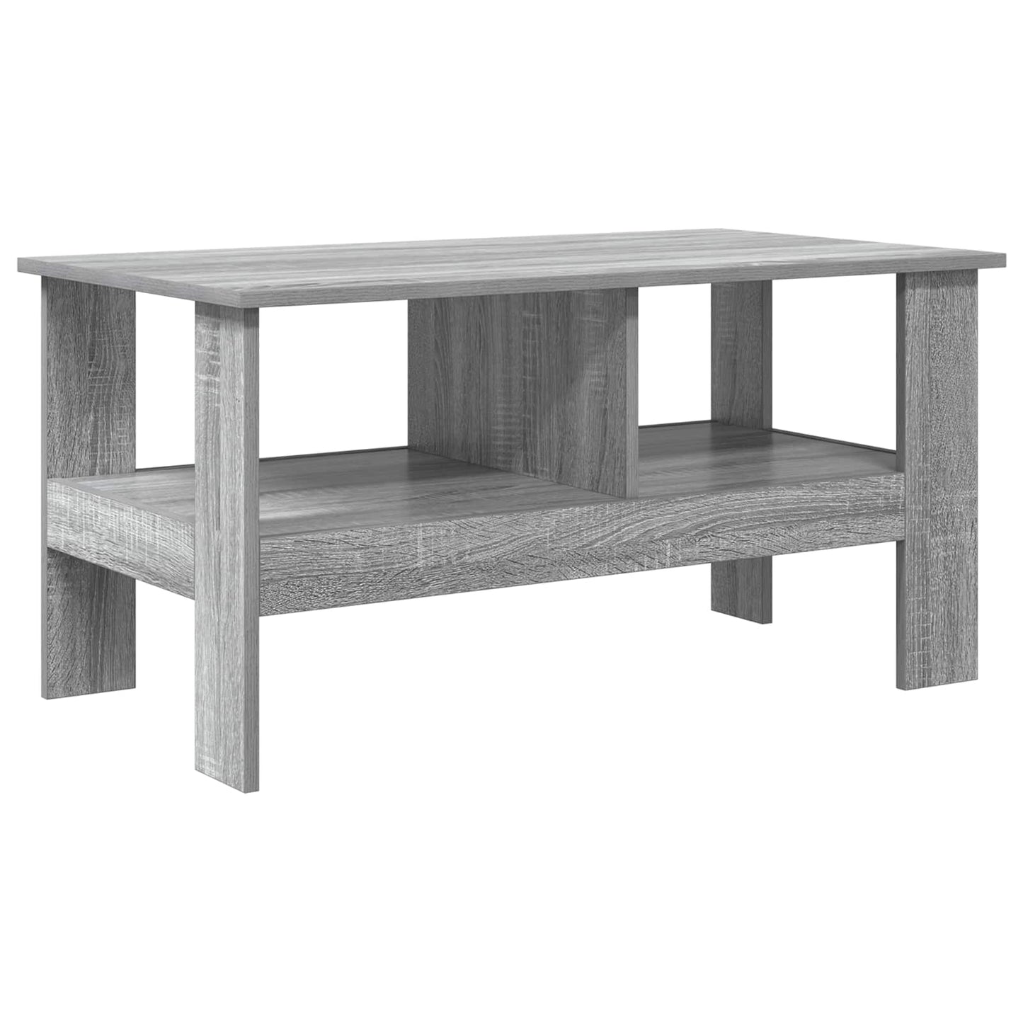 Salontafel Grijs Sonoma 90 x 50 x 45 cm Bewerkt hout