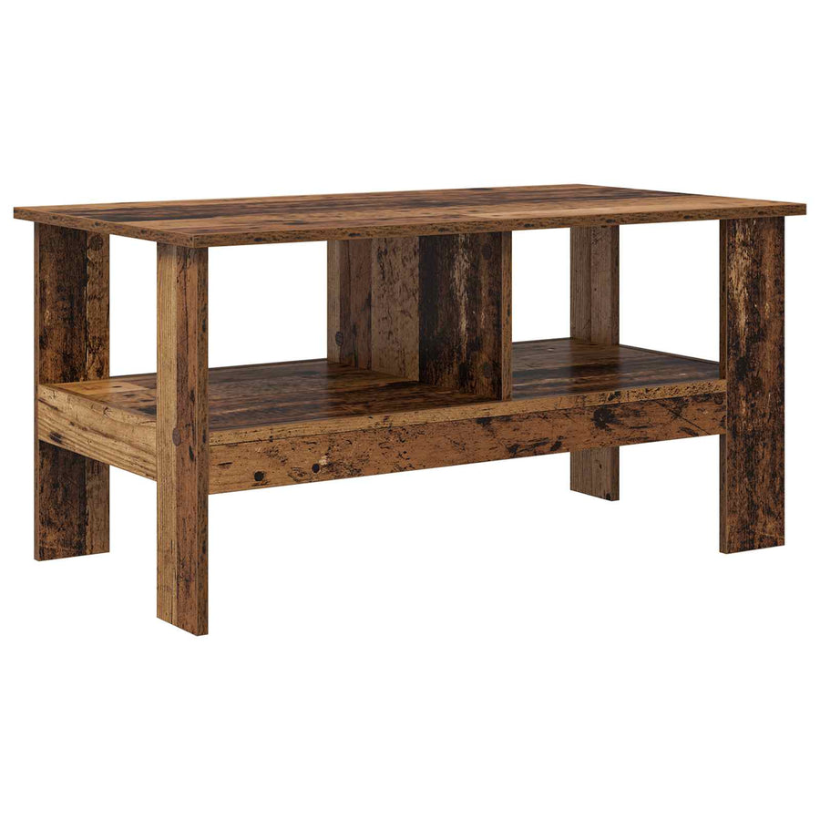 Salontafel Oudhout 90 x 50 x 45 cm Bewerkt hout