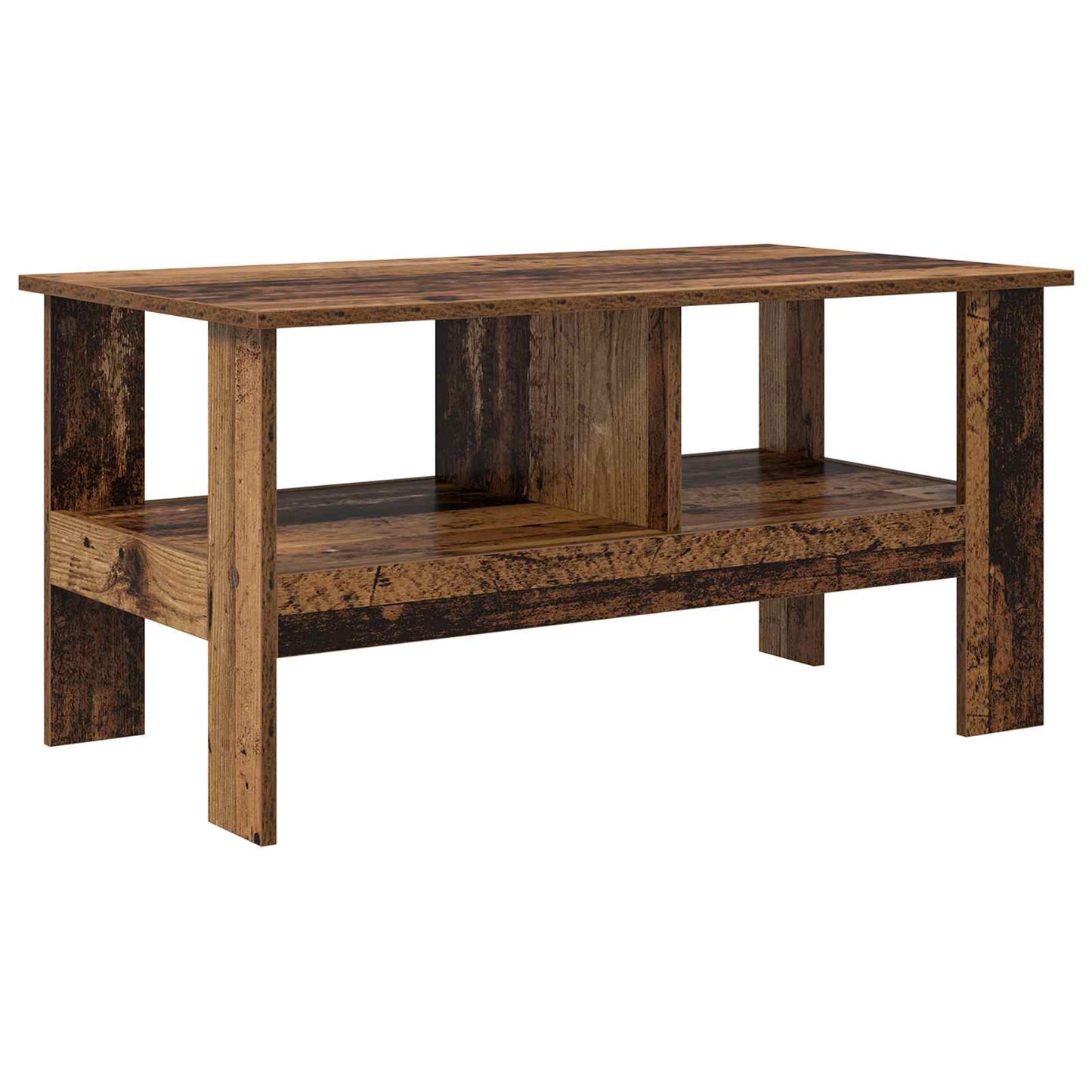 Salontafel Oudhout 90 x 50 x 45 cm Bewerkt hout