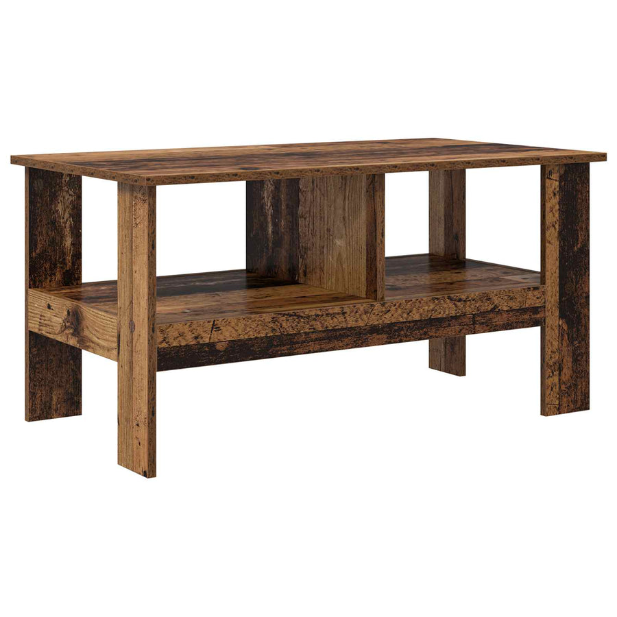 Salontafel Oudhout 90 x 50 x 45 cm Bewerkt hout